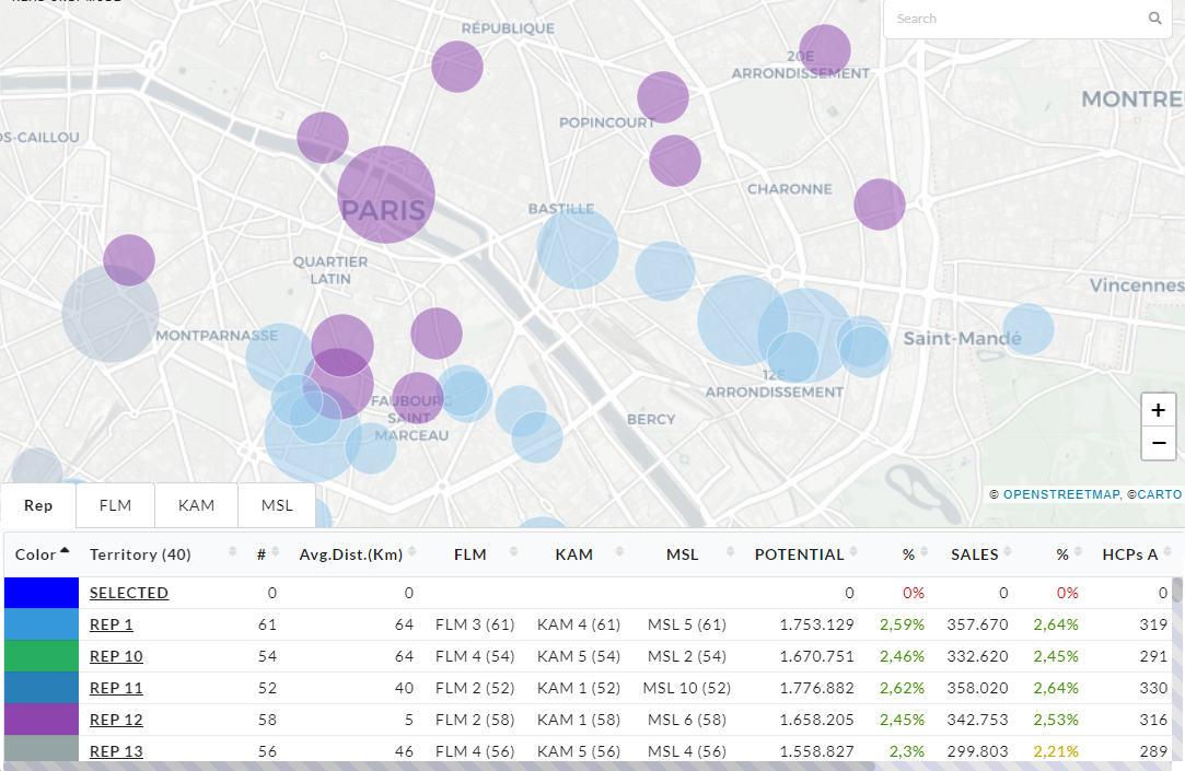 Territory Manager · Account-based alignment. Explore accounts and rep metrics on the territory map.